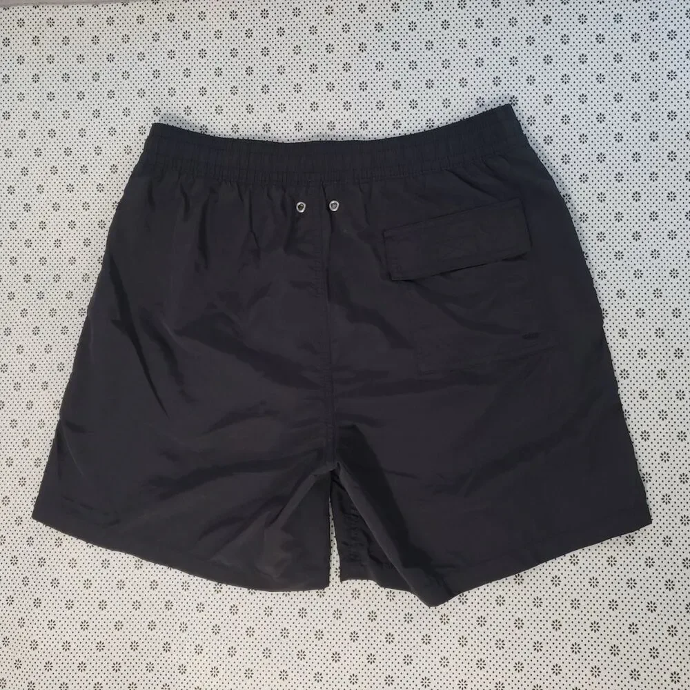 Polo Ralph Lauren Mens Size M Pony Black Traveler Mid-Length Swim Trunks Shorts